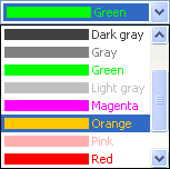 JColorComboBox screenshot